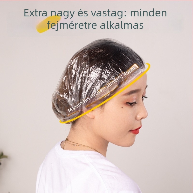 Egyszer használatos zuhany sapka, megnagyobbított és megvastagodott, vízálló, PE anyag, 200 g