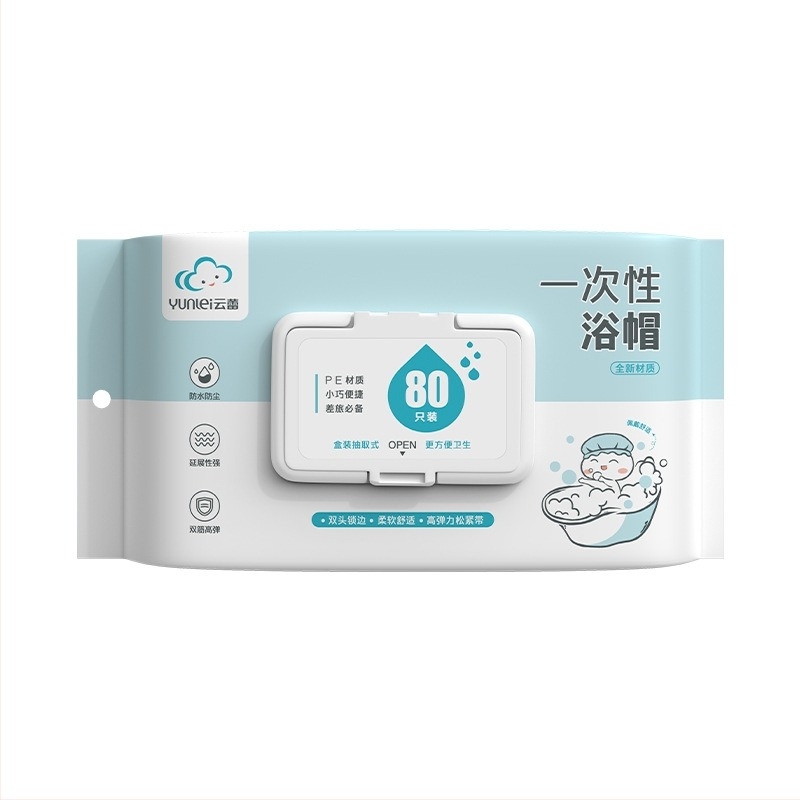 Egyszer használatos zuhany sapka, megnagyobbított és megvastagodott, vízálló, PE anyag, 200 g