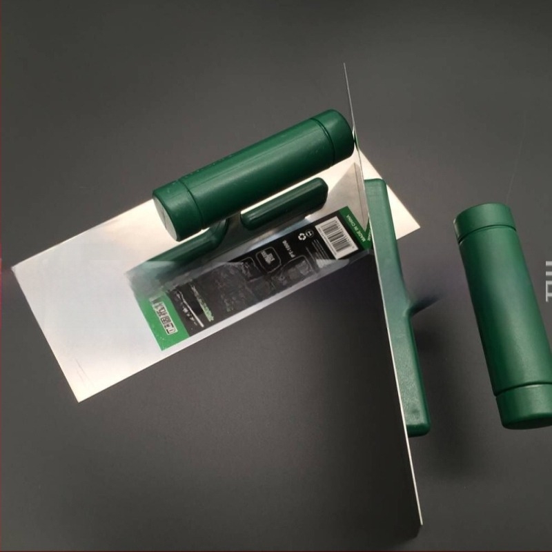 Gutuo glettelőkanál – rozsdamentes acél penge, műanyag nyél – építőipari dekorációhoz és falak kiegyenlítéséhez