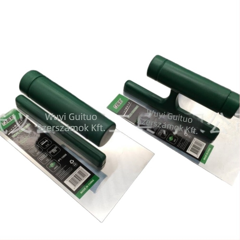 Gutuo glettelőkanál – rozsdamentes acél penge, műanyag nyél – építőipari dekorációhoz és falak kiegyenlítéséhez