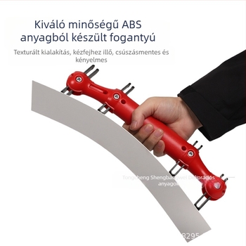 Állítható íves glettelő spatula – ívelt simítási eszköz belső és külső ív gletteléséhez, dekoratív festéshez