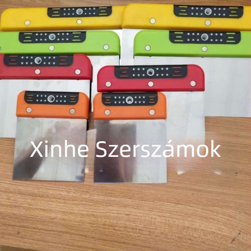 Rozsdamentes acél glettvas műanyag fogantyúval, testreszabható