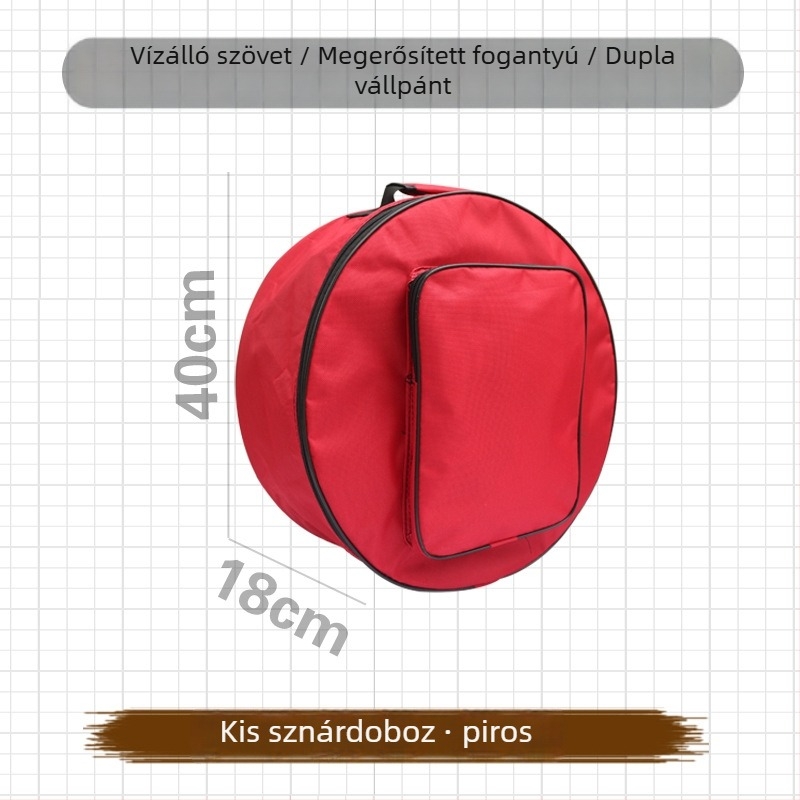 Snare dobhoz való hordtáska, Oxford vászon anyag, ultrakönnyű, kopásálló, egyrétegű, vállpánttal