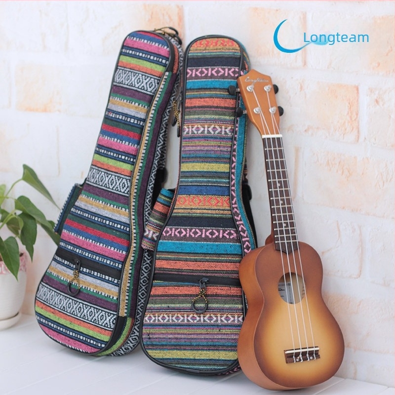 Ukulele táska, poliészter, UB-04 modell, hátizsák-stílusú, kiegészítő nyugati húros hangszerekhez