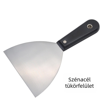 Glettelő kés szénacél pengével és műanyag nyéllel, tükrös felület, tisztító eszköz