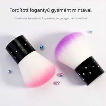 Körömpor ecset puha sörtékkel — kényelmes porfelvitel, OEM-kompatibilis, mindennapi használatra