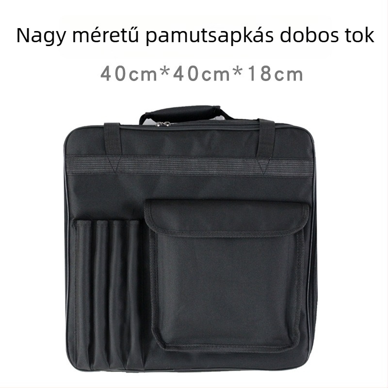 Snare dob táska, Oxford anyag, modell G5, vastag vállpánt és pamut fogantyú, logó nyomtatás lehetősége