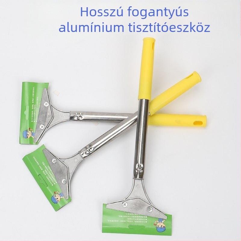 Hosszú nyelű tisztító kés alumínium fejjel és műanyag nyéllel – Yichen márka, Specifikációk: 4, háztartási tisztításra.