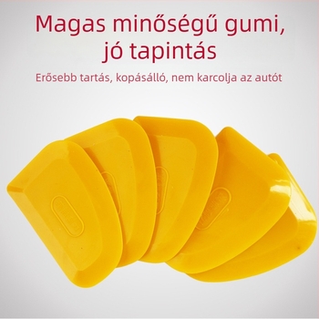 Gumi spatula és gittkészlet puha műanyag pengékkel — anyagok: gumi és műanyag; pengeméret: puha; alkalmas gittelésre és lakkozásra