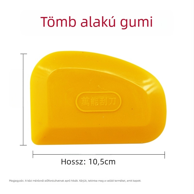 Gumi spatula és gittkészlet puha műanyag pengékkel — anyagok: gumi és műanyag; pengeméret: puha; alkalmas gittelésre és lakkozásra