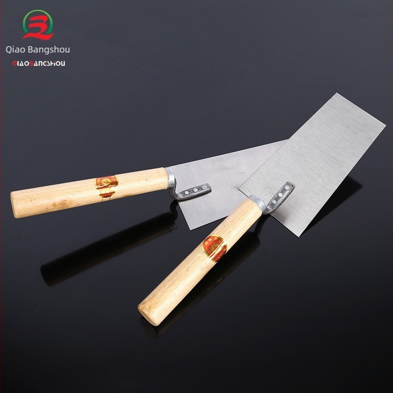 Nagy trapéz alakú téglavető és vakoló spatula – ács eszköz, 0,7 mm vastagság, 320 mm hosszú, Clever Helper