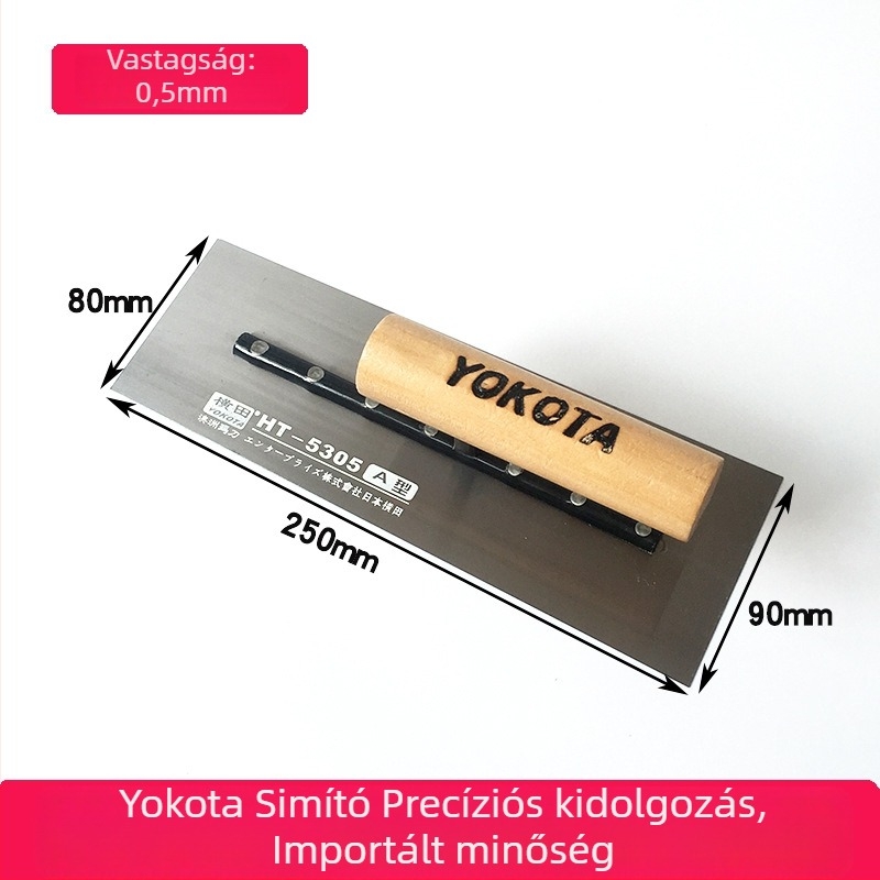 Lapos kés vakolat és gletteléshez, glettelő kés, kaparó vakolat, simító eszköz