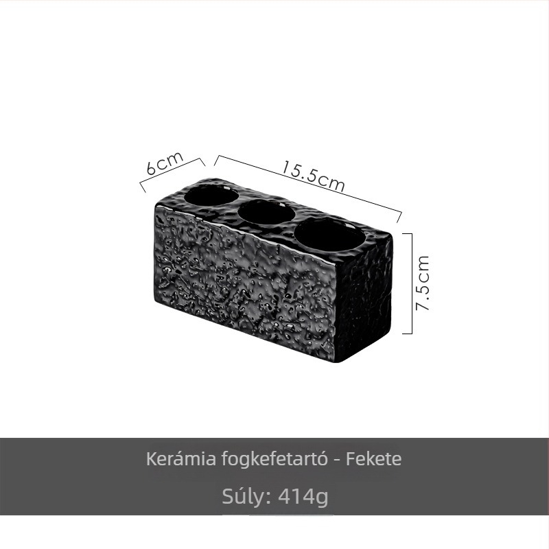 Kerámia fogkefetartó – tárolás, Bainuo Márka, testreszabás elérhető, logó nyomtatás