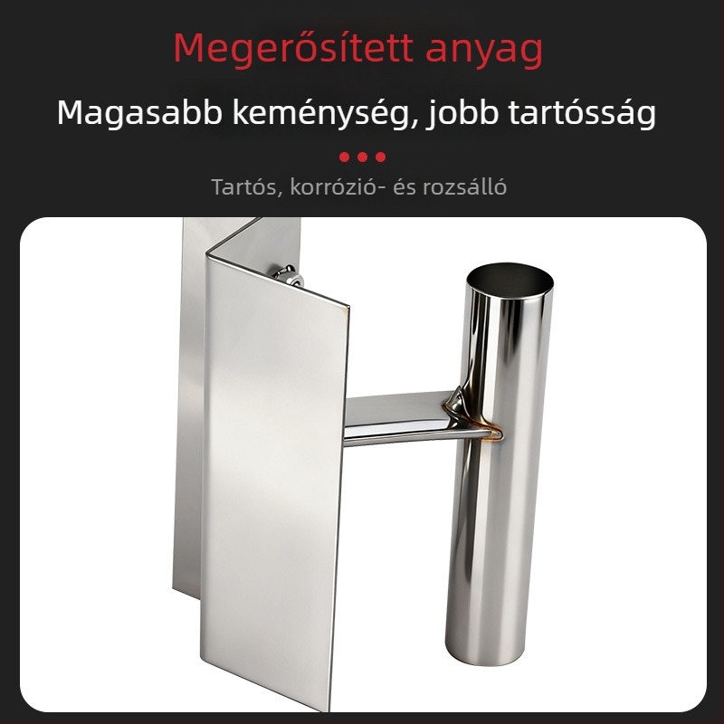 Rozsdamentes acél vakolókés, állítható kis glettkés falakhoz, márka Old Hoe Farmer