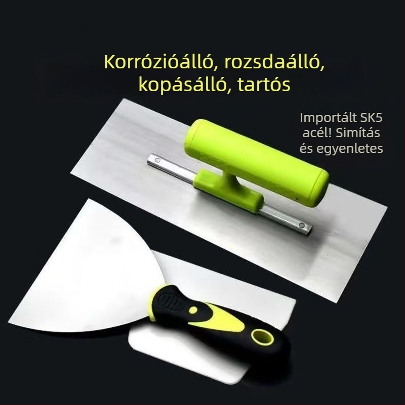 Rozsdamentes acél vakolókanál és glettelő kés