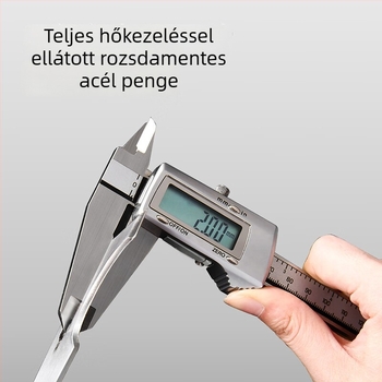 Deli DL-HD03 glettkés rozsdamentes acélból, vastított élű, többfunkciós kaparó