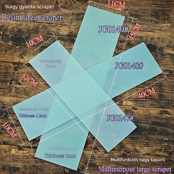 Gyanta spatula és glettelő kés készlet autóápoláshoz — Plane + Curve sorozat, Junjia