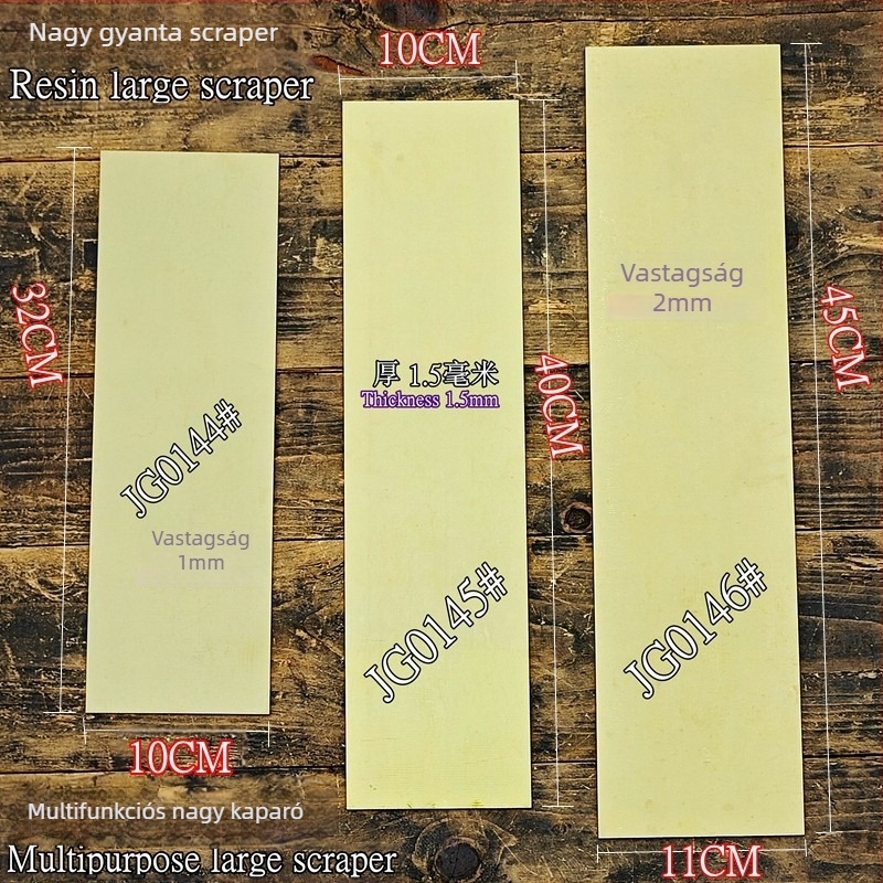Gyanta spatula és glettelő kés készlet autóápoláshoz — Plane + Curve sorozat, Junjia