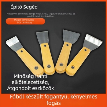 Sarkokaparó falhoz – dupla csipesz, fafelületű nyél, vágóél