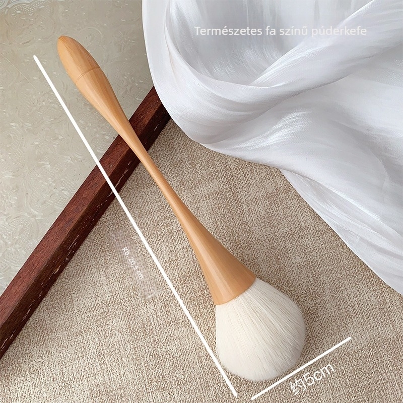 Körömpor-ecset hosszú nyéllel, japán minimalista stílusban, puha sörtékkel