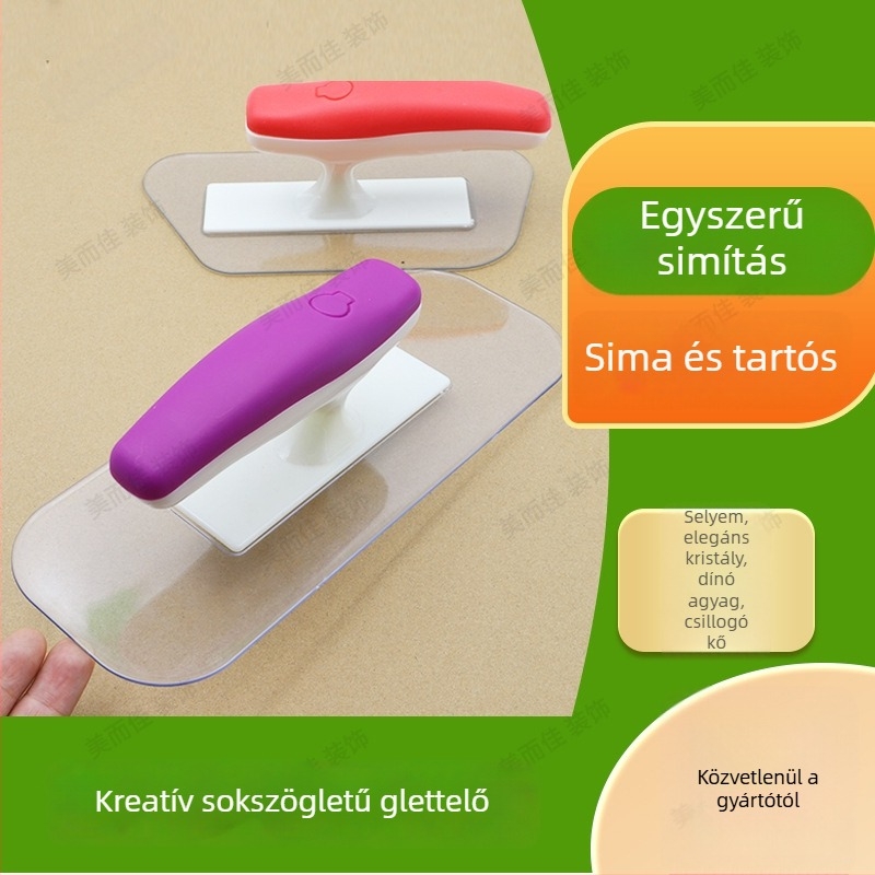 Poligon spatula készlet — kristály csiszoló, műanyag spatula, eszköz diatóma agyag és festékek számára (Márka: Beautiful and good; Alkalmazás: glettpor simítása)