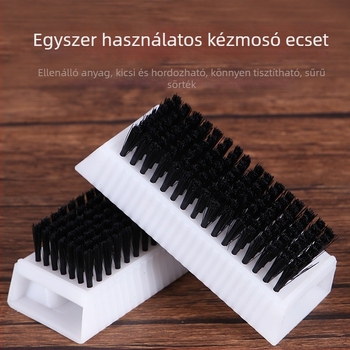 Orvosi kéztisztító kefe a köröm közötti réshez, kétoldalas puha sörtéjű, csúszásmentes fogantyú, hőálló, fertőtlenítéshez