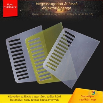 Növelt kaparó penge — Fehér áttetsző műanyag, modell: White Transparent Scraper; alkalmas tapétához, festék kaparásához, belső dekorációhoz, tészta vágásához