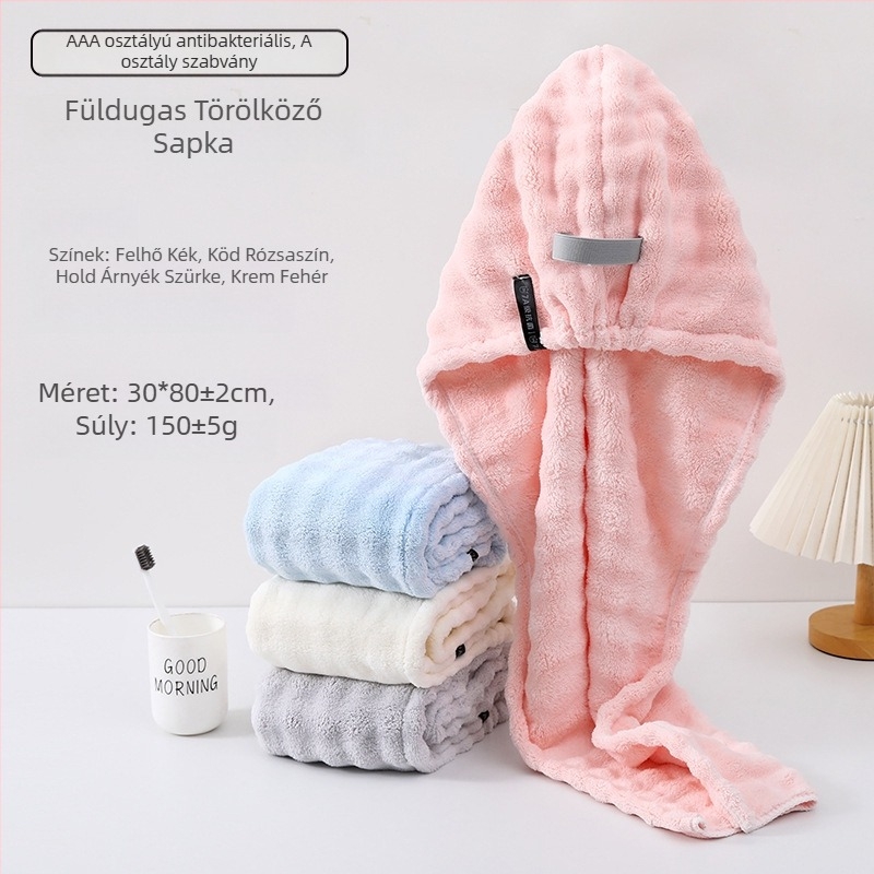 Koral plüss hajszárító sapka, 150D, 140–169 g