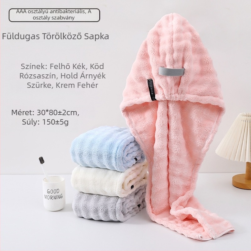 Koral plüss hajszárító sapka, 150D, 140–169 g