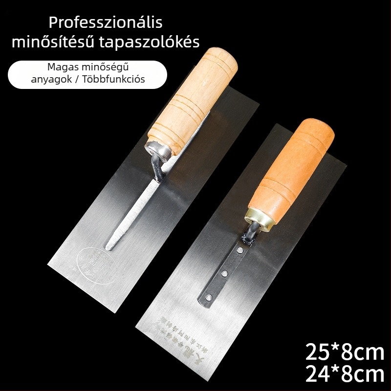 Glettelő spatula fa nyelű, sík kés típusú sorozat, Yongsen