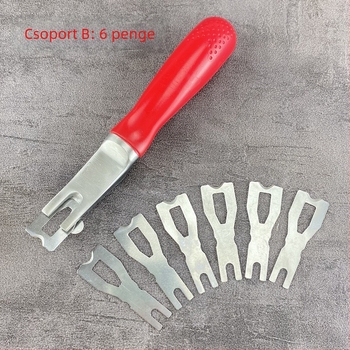 Szintező kaparóeszköz PVC hegesztődróttal és padlókaparóval — Repair blade modell, szélesség testreszabható