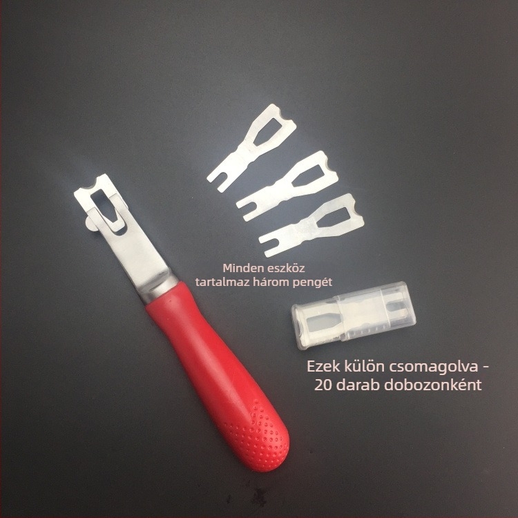 Szintező kaparóeszköz PVC hegesztődróttal és padlókaparóval — Repair blade modell, szélesség testreszabható