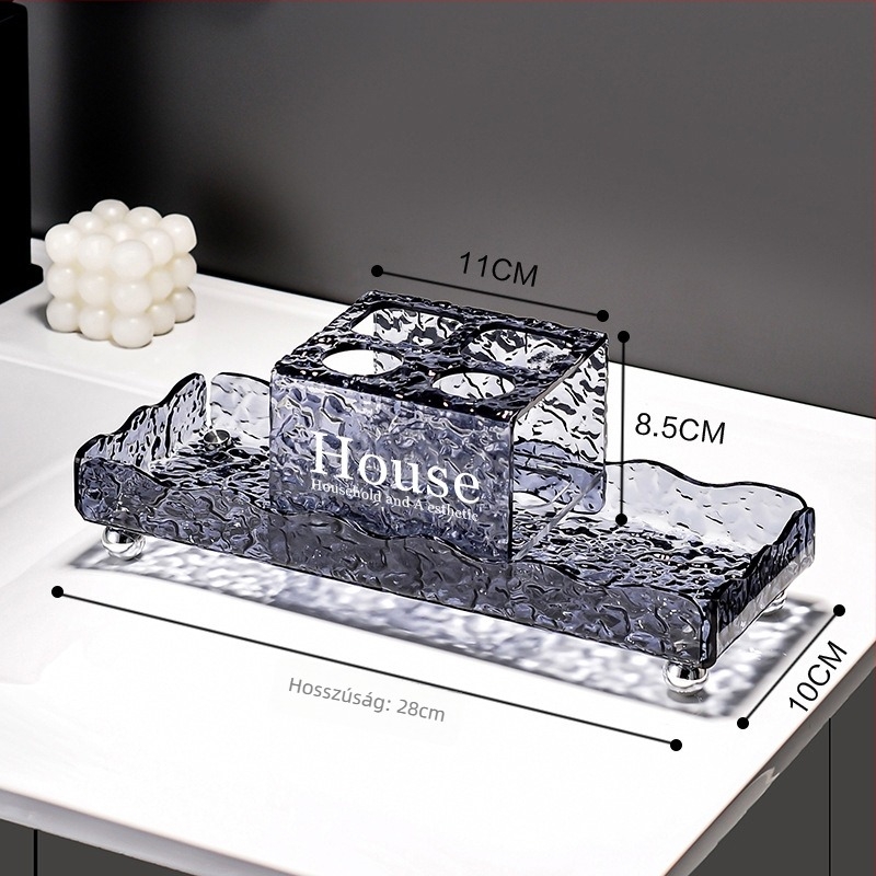 Garder akril fogkefetartó – fürdőszobai tároló, 20 db.