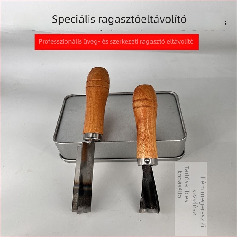 Silikonból készült derékszögű penge ragasztó-tisztításhoz és élmentéshez – üveg-, kozmetikai és szerkezeti ragasztókhoz