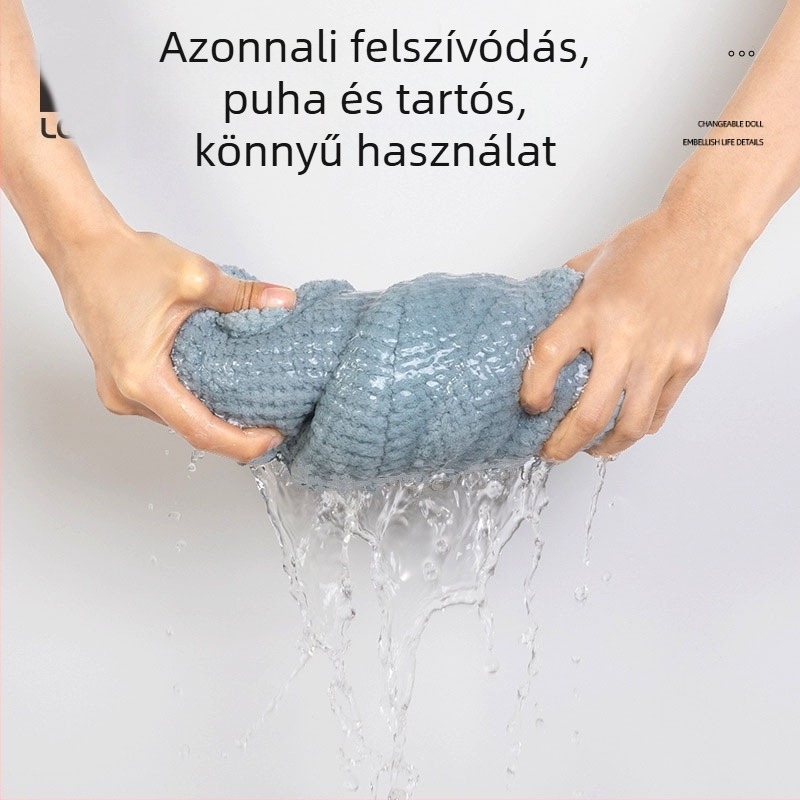 Női hajszárítós sapka, mikroszálas, 150D, 80–99 g, hímzés, varrás, sima szövés