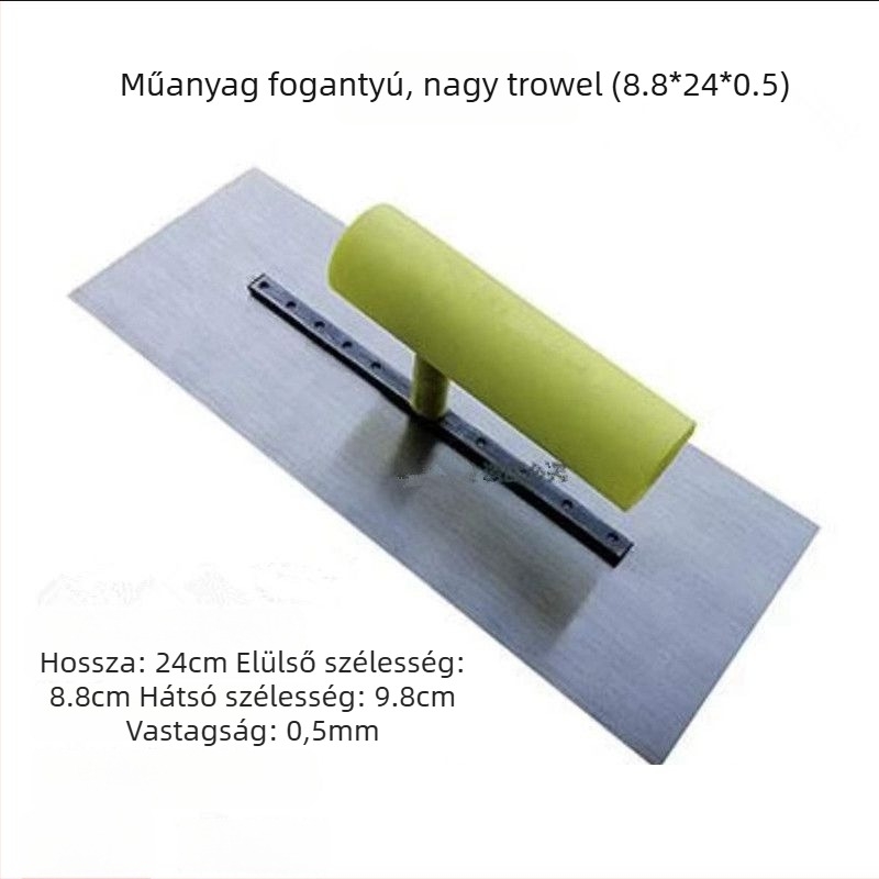 Fa nyelű glettvas rozsdamentes acél pengével, vastagság 0.5, Haokai