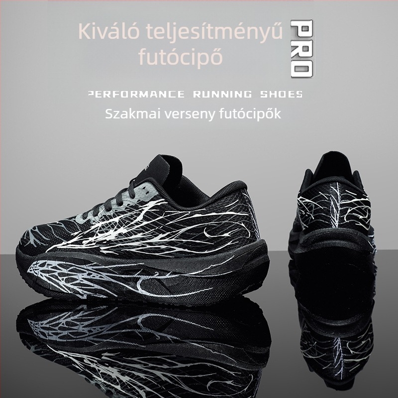 Ifjúsági futócipő - lélegző PU+mesh felső rész, talp Rubber+Eva, fűzővel záródó, EVA talpbetét