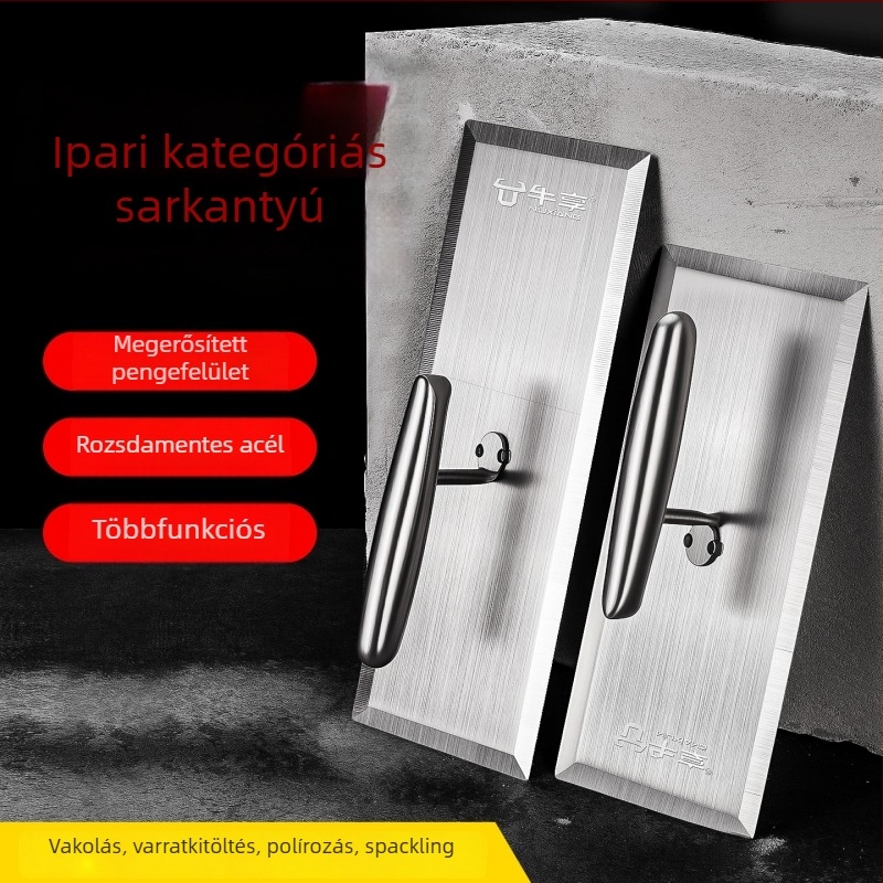 Enjoy Rozsdamentes acél glettvas – lapos penge, vakolat és falazás számára, ipari minőség