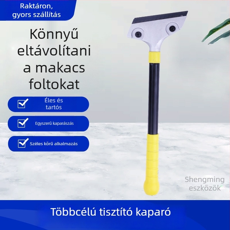 Súlyozott alumíniumötvözetű fugatisztító kés, többfunkciós kaparó a csempe lerakásához és ragasztó eltávolításához