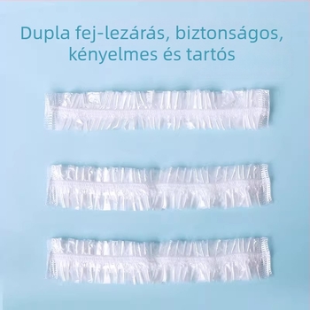 Egyszer használatos zuhanysapka – vízálló PE anyagból, gyors hajszárítás, modell XRY5612, otthoni használatra