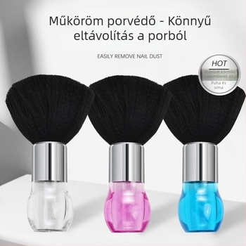 Manikűr por- és hajtisztító kefe kristály fejjel – speciális fodrász kefével, Hongnuo Beauty, Guangdong