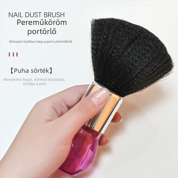 Manikűr por- és hajtisztító kefe kristály fejjel – speciális fodrász kefével, Hongnuo Beauty, Guangdong