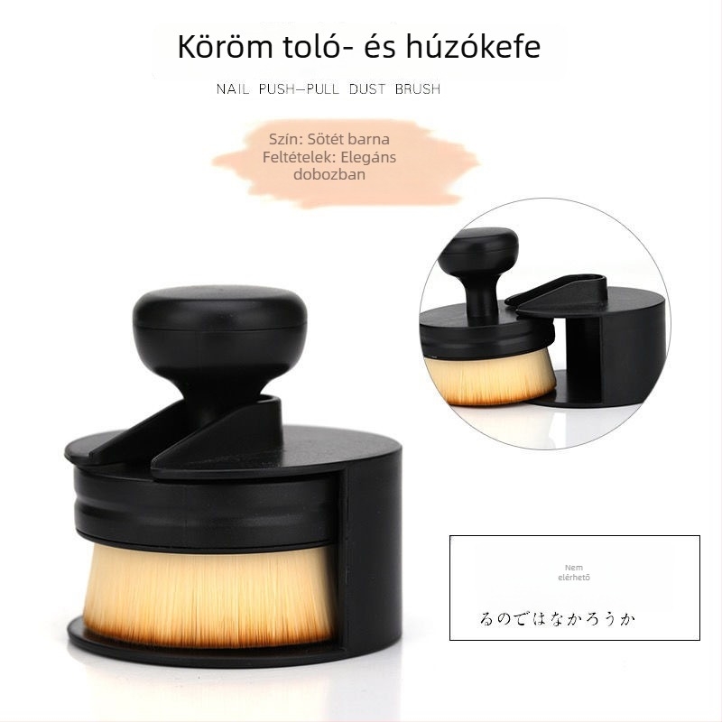 Push-Pull körömport tisztító ecset, kör alakú fej — Roronoa tisztító ecset, OEM, Kategória: Tisztító ecset