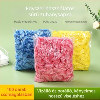 Egyszer használatos zuhanysapka, PE, fodrászathoz/otthoni/szállodai használatra, egyszeri használat, testreszabható