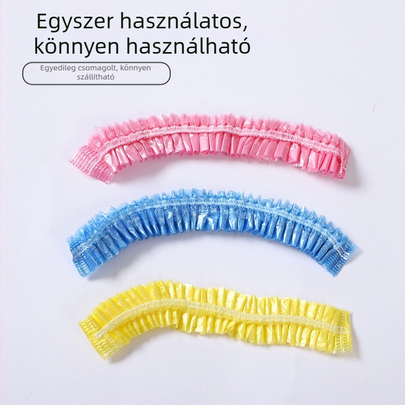 Egyszer használatos zuhanysapka, PE, fodrászathoz/otthoni/szállodai használatra, egyszeri használat, testreszabható
