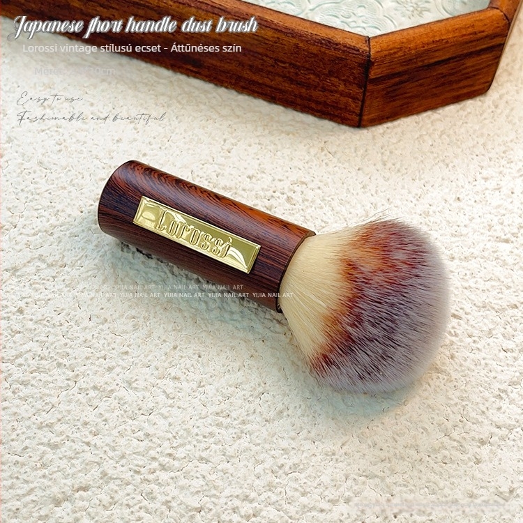 Lorossi köröm művészeti por ecset, puha bolyhos sörtékkel a köröm felületének tisztításához