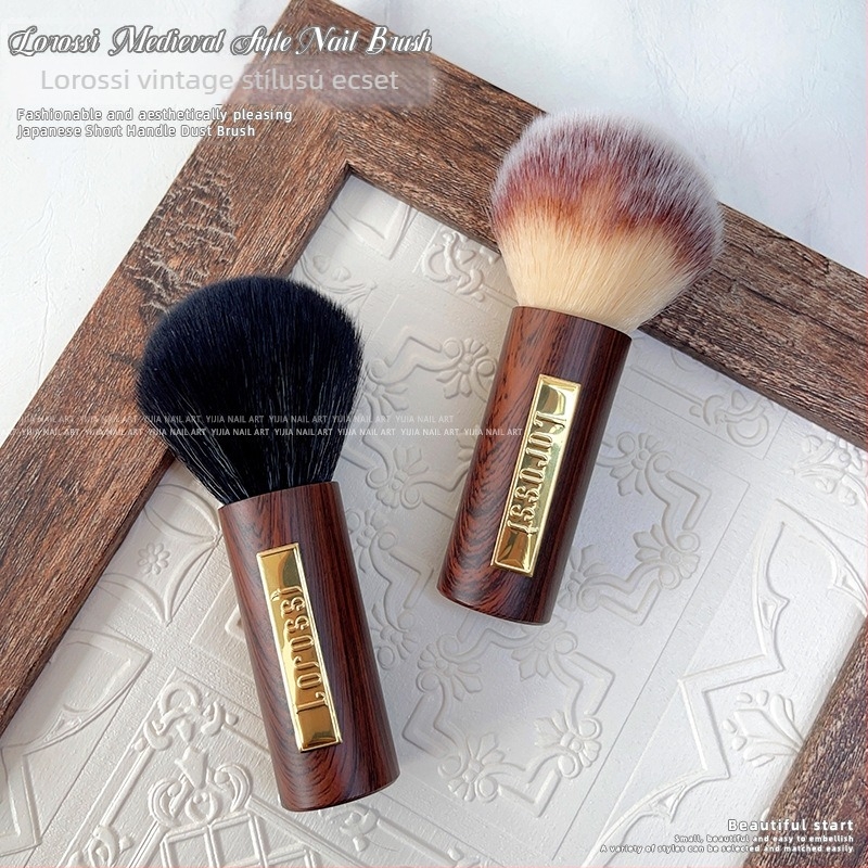 Lorossi köröm művészeti por ecset, puha bolyhos sörtékkel a köröm felületének tisztításához