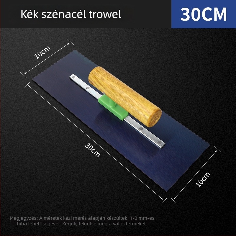 Rozsdamentes acél vakolókanál és glettvas, cementkaparó; modell Tile Knife; származás Zhejiang, Kína; nem importált.