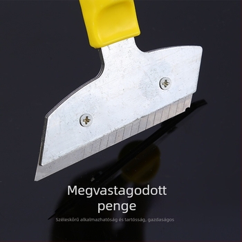 Teleszkópos tisztító spatula műanyag nyéllel és alumínium/vas pengefejjel, tisztító penge sorozat