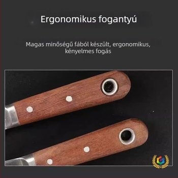 Festékkaparó készlet – fa fogantyúval, acél fejjel, rozsdamentes acélból, négy részes, jégmentítő eszköz